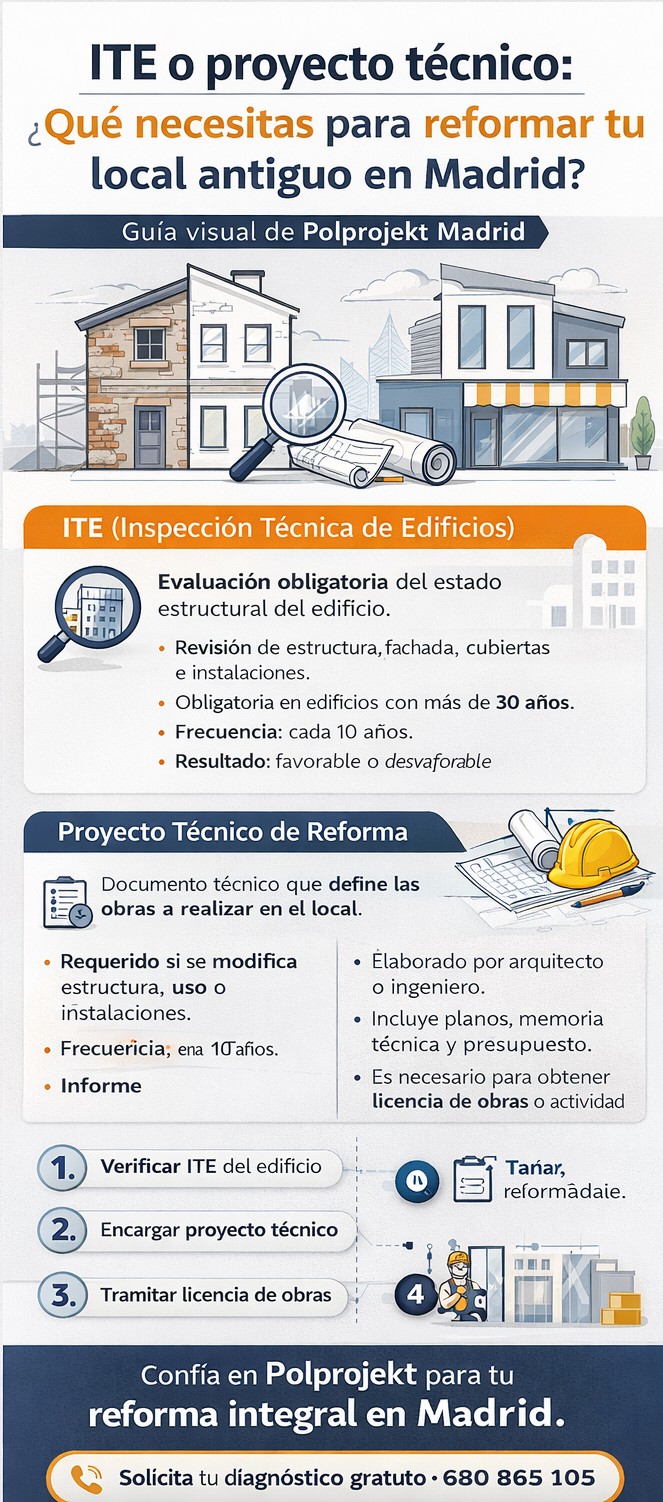 Qué necesitas para reformar un local antiguo en Madrid