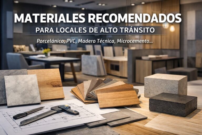Materiales recomendados para locales de alto tránsito en Madrid